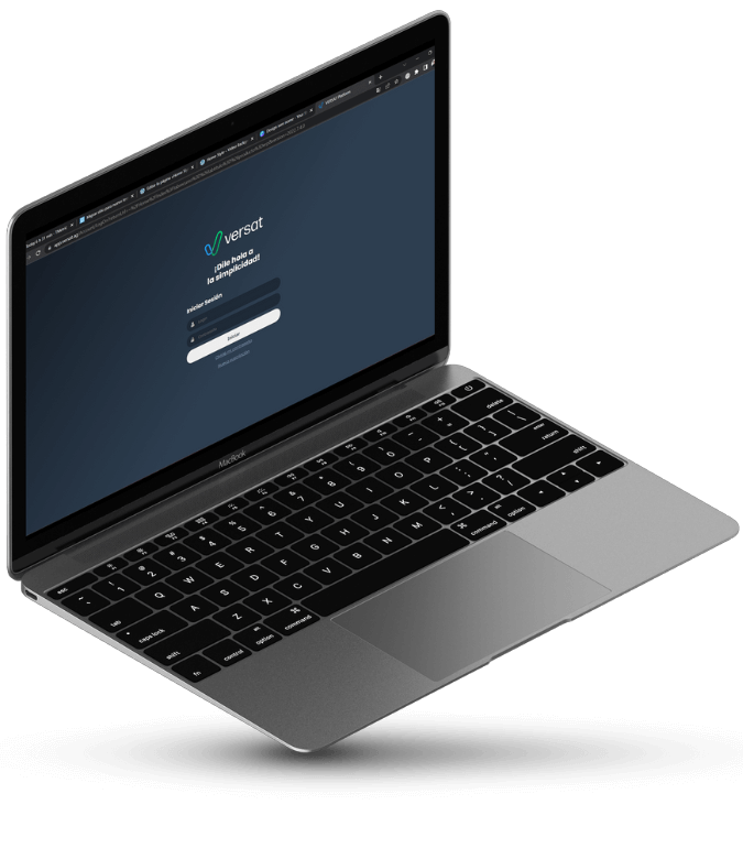 Computadora con Versat CRM